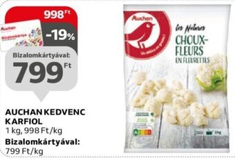 AUCHAN KEDVENC KARFIOL 1 kg
