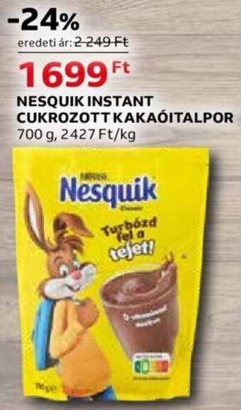 Auchan NESQUIK INSTANT CUKROZOTT KAKAÓITALPOR 700 g ajánlat