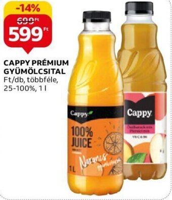 Auchan CAPPY PRÉMIUM GYÜMÖLCSITAL 1 l ajánlat