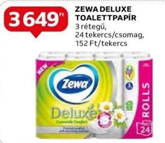 Auchan ZEWA DELUXE TOALETTPAPÍR 24 tekercs ajánlat