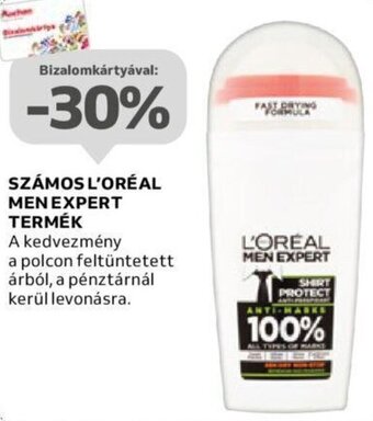 Auchan SZÁMOS L'ORÉAL MEN EXPERT TERMÉK ajánlat