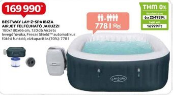 Auchan BESTWAY LAY-Z-SPA IBIZA AIR JET FELFÚJHATÓ JAKUZZI 1 db ajánlat