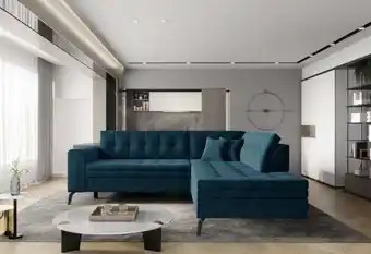 Expedo Bútor Lavinie sarok ülőgarnitúra, 260x93x210, mat velvet 40, jobb ajánlat
