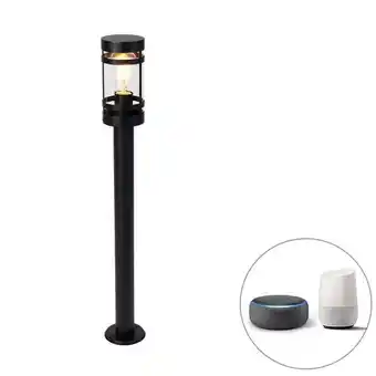 Lámpa és Fény Intelligens kültéri lámpa fekete 80 cm ip44 wifi st64 - gleam ajánlat