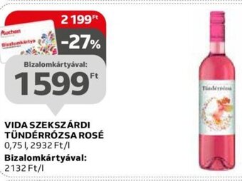 Auchan VIDA SZEKSZÁRDI TÜNDÉRRÓZSA ROSÉ 0,75 l ajánlat