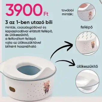 3 az 1-ben utazó bili 1 db
