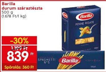 Barilla durum száraztészta 500 g