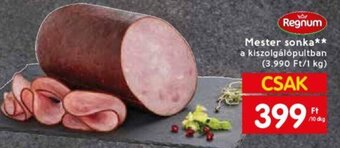 Spar Regnum Mester sonka 10 dkg ajánlat
