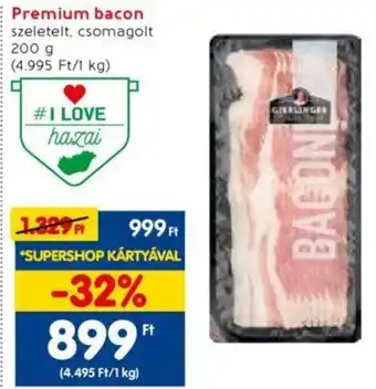 Spar Premium bacon 200 g ajánlat