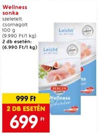 Spar Wellness sonka 100 g ajánlat