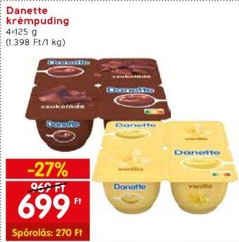 Spar Danette krémpuding 4 × 125 g ajánlat