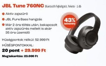 Spar JBL Tune 760NC 1 db ajánlat