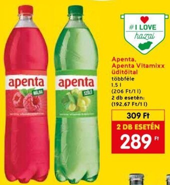 Spar Apenta, Apenta Vitamixx üdítőital 1,5 l ajánlat