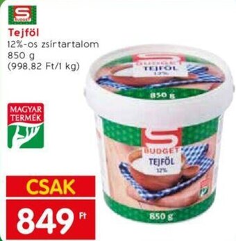 Spar Tejföl 850 g ajánlat