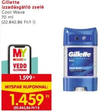 Spar Gillette izzadásgátló zselé 70 ml ajánlat
