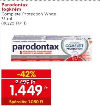 Spar Parodontax fogkrém 75 ml ajánlat