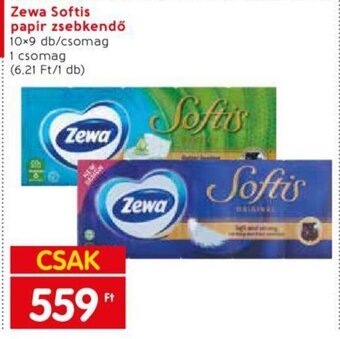 Spar Zewa Softis papír zsebkendő 10 x 9 db ajánlat
