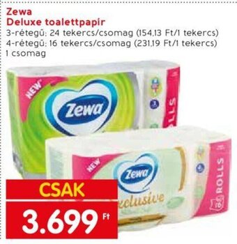 Spar Zewa Deluxe toalettpapír 16 / 24 tekercs ajánlat