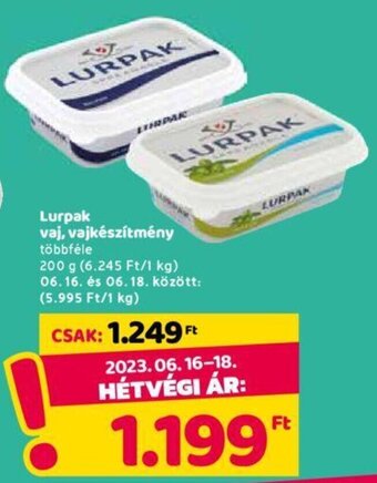Spar Lurpak vaj, vajkészítmény 200 g ajánlat