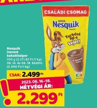 Spar Nesquik instant kakaóitalpor 1100 g ajánlat