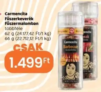 Spar Carmencita fűszerkeverék fűszermalomban 62 / 66 g ajánlat