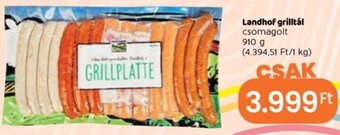 Spar Landhof grilltál 910 g ajánlat