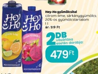 Spar Hey-Ho gyümölcsital 1 l ajánlat