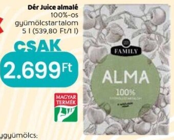 Dér Juice almalé 5 l