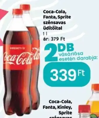 Spar Coca-Cola, Fanta, Sprite szénsavas üdítőital 1 l ajánlat