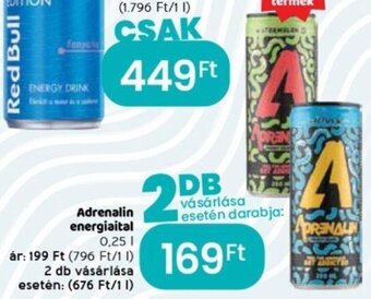 Spar Adrenalin energiaital 0,25 l ajánlat