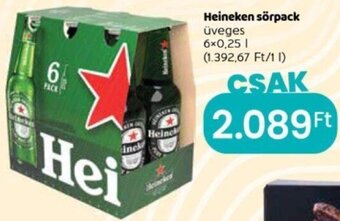 Spar Heineken sörpack 6 x 0,25 l ajánlat