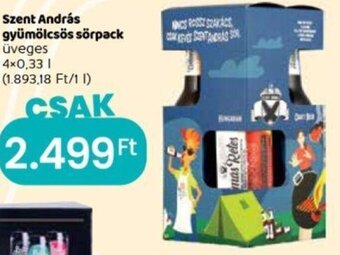 Szent András gyümölcsös sörpack 4 x 0,33 l