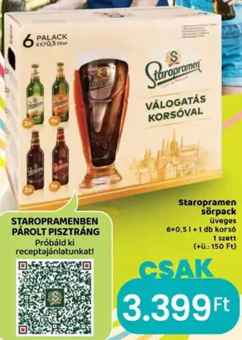 Spar Staropramen sörpack 6 x 0,5 l + 1 db ajánlat