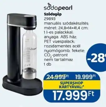 Spar Sodapearl Szódagép 1 db ajánlat