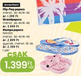 Spar Everton Flip-flop papucs, Strandpapucs stb. 1 db ajánlat