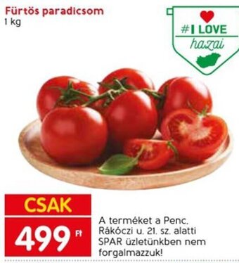 Spar Fürtös paradicsom 1 kg ajánlat