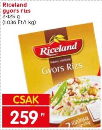 Spar Riceland gyors rizs 2 x 125 g ajánlat