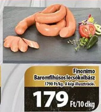 Coop Finonimo Baromfihúsos lecsókolbász 10 dkg ajánlat
