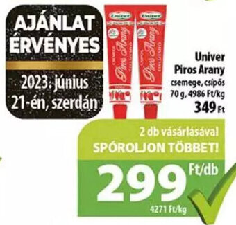 Coop Univer Piros Arany 70 g ajánlat