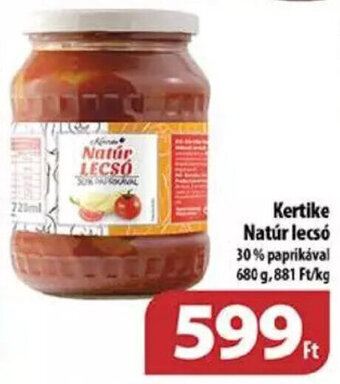 Coop Kertike Natúr lecsó 680 g ajánlat