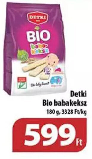 Coop Detki Bio babakeksz 180 g ajánlat