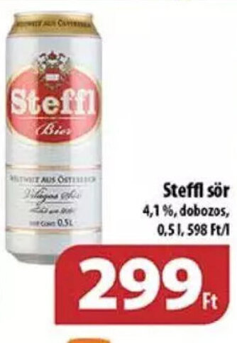 Coop Steffl sör 0,5 l ajánlat