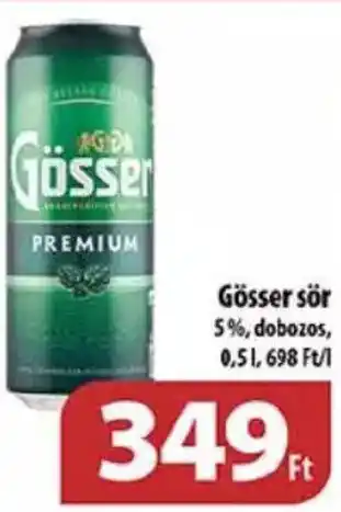 Coop Gösser sör 0,5 l ajánlat