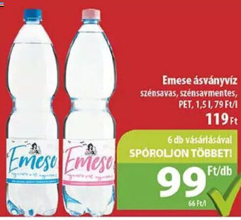 Coop Emese ásványvíz 1,5 l ajánlat