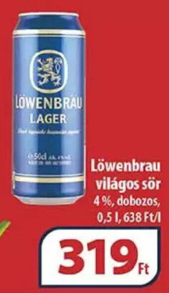 Coop Löwenbrau világos sör 0,5 l ajánlat