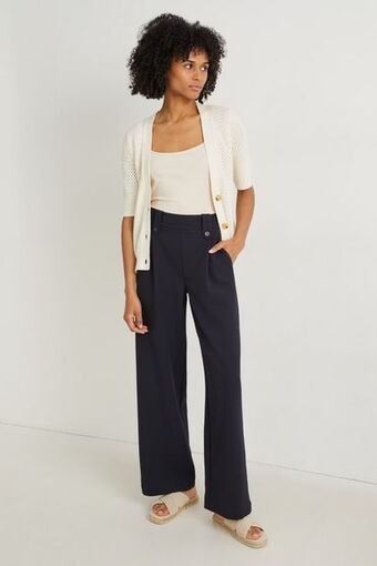 C&A Cloth trousers - high waist - wide leg ajánlat