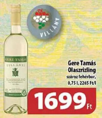 Gere Tamás Olaszrizling 0,75 l