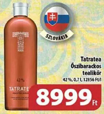 Tatratea Őszibarackos tealikör 0,7 l
