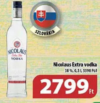 Coop Nicolaus Extra vodka 0,5 l ajánlat