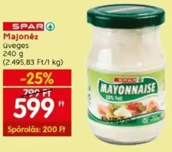 Spar SPAR Majonéz 240 g ajánlat